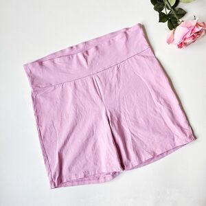 ✨ GAP Sugar Pink High-Rise Bike Shorts – XXL – Cotton Stretch